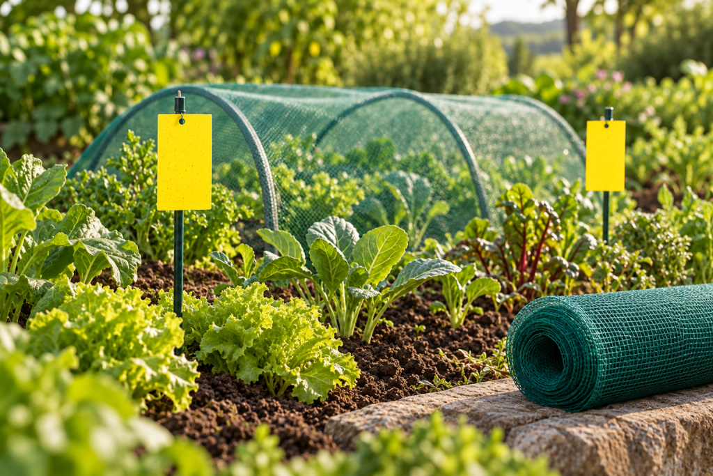 Crop Protection & Trapping concept illustration