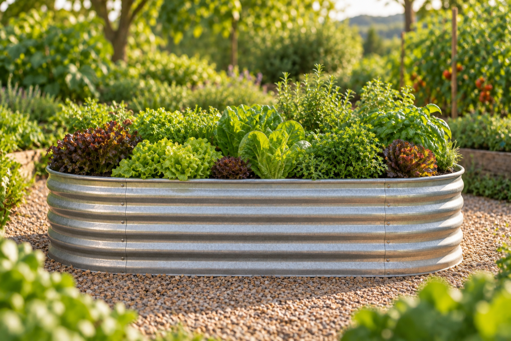 Raised Beds & Kitchen Gardens concept illustration