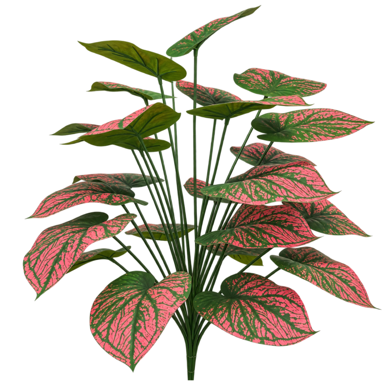 Style R31 — Pink foliage — 24 leaves — isolated product image