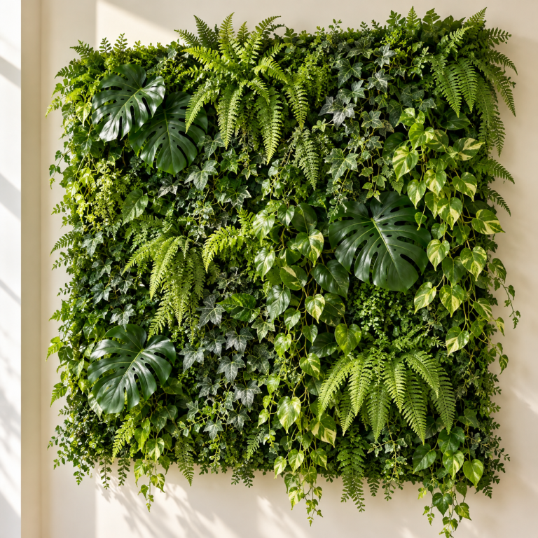 Artificial plant wall — concept illustration