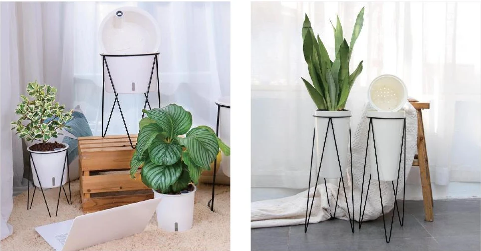 Planters with Metal Stands — style reference 117