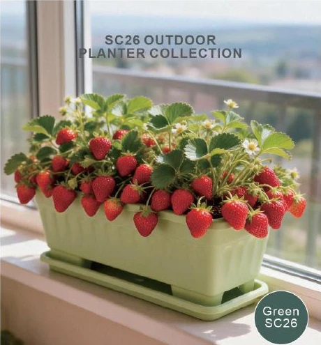 Ribbed Outdoor Planters